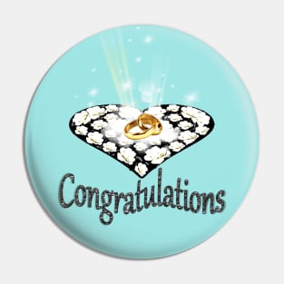 Wedding Day Congratulations Gift Pin