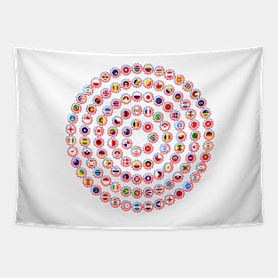 We Are America Multinational Patriot Flag Collective 1.0 Tapestry