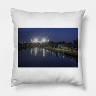 The MCG from Princess Bridge, Melbourne, Victoria, Australia. Pillow