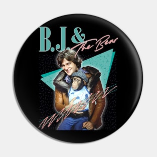 BJ & The Bear - 80s Vintage Style Design Pin