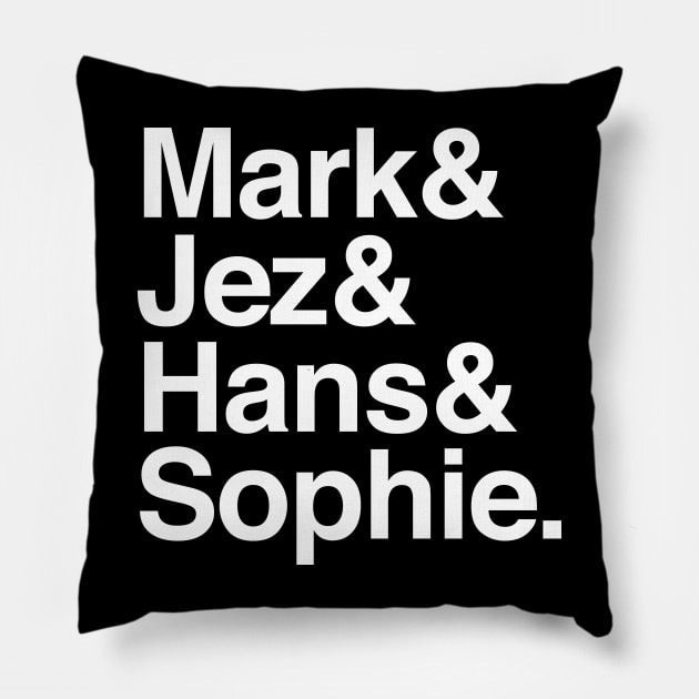 Peep Show Names List Tribute Design Pillow by DankFutura