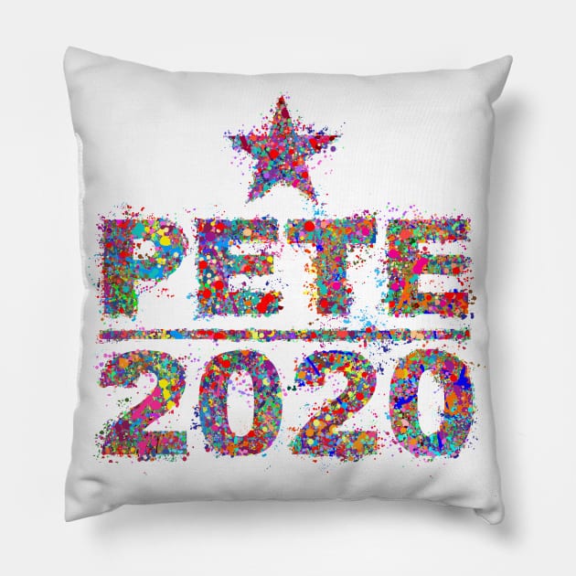 Pete Buttigieg for President 2020 Pillow by cartogram