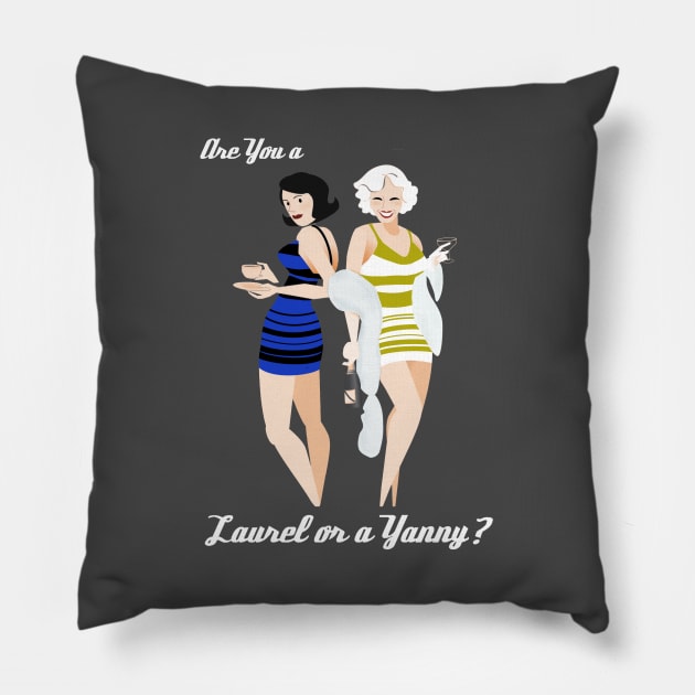 Are you a Laurel or a Yanny? Pillow by bakru84