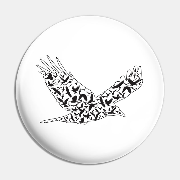 Birder - Birds Pin by Kudostees