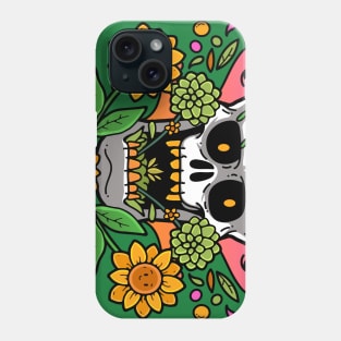 Sunflower Skull Phone Case