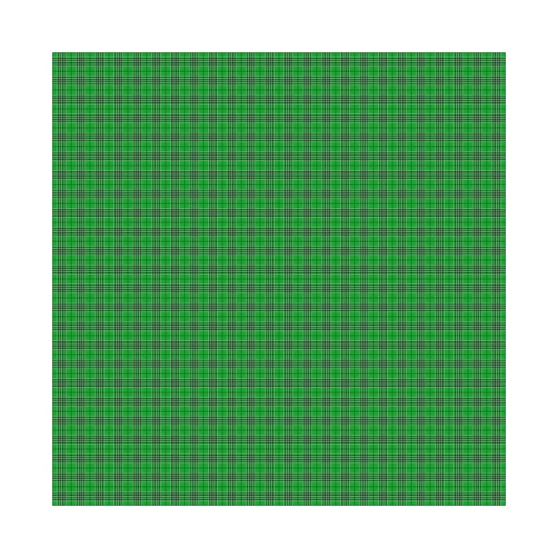 Christmas Holly Green and Evergreen Tartan with White Lines by podartist