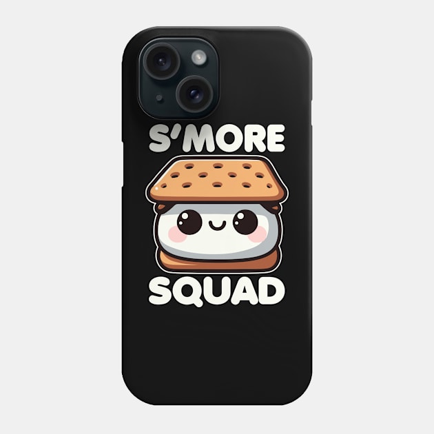 S'more Squad Funny S'more Camping Kawaii Cute Phone Case by valiantbrotha