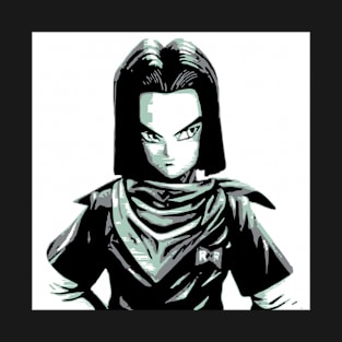 cyborg android 17 T-Shirt