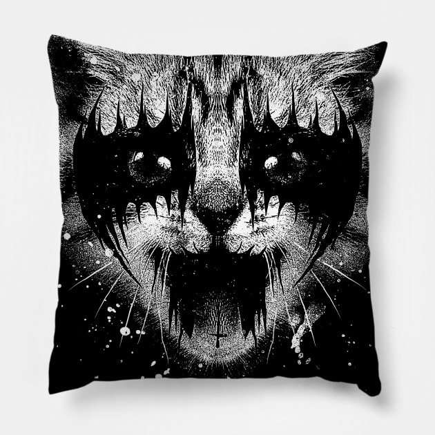 Metal Pussy Pillow by CyberpunkTees