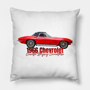 1966 Chevrolet Corvette Stingray Convertible Pillow