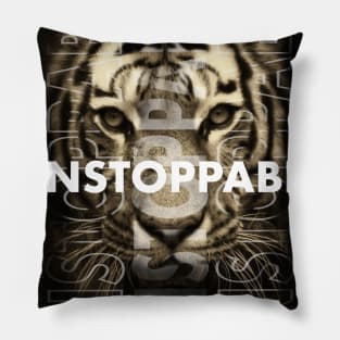 Unstoppable Tiger Pillow