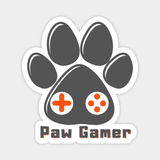 Paw Gamer for Dog and Cat Lover Gamer Magnet