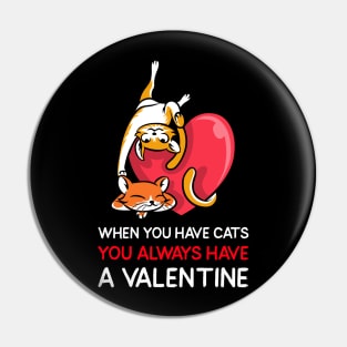 Valentine Cats Pin