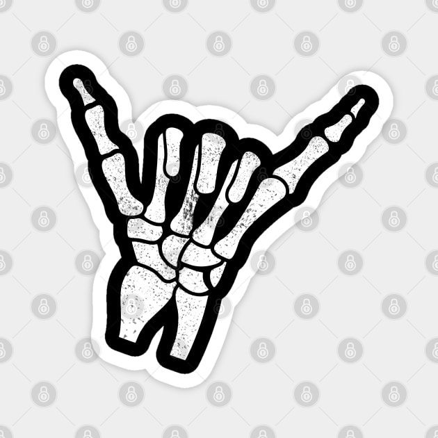 Hang Loose Skeleton Hand Halloween Magnet by victorstore