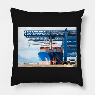 Stacked Cargo Containers Pillow