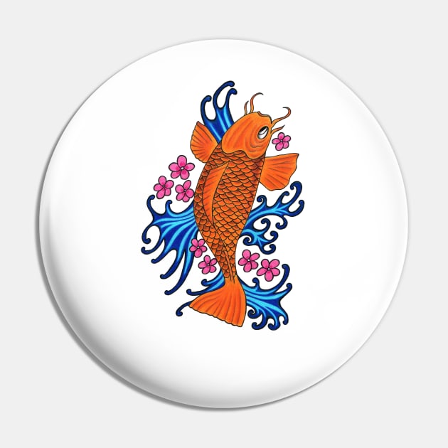 fish with water and blossom Pin by SeymourArt