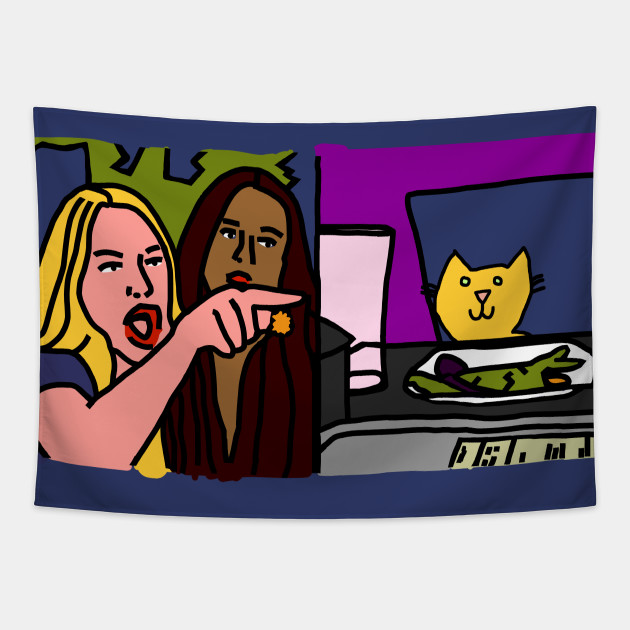 Woman Yelling At Cat Meme Yellow Cat Steps In For Smudge Woman