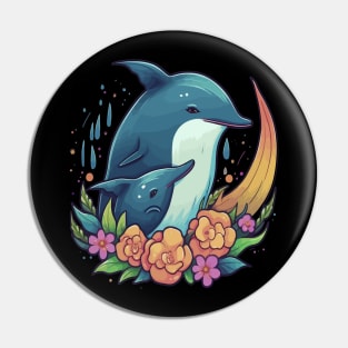 Narwhal Mothers Day Pin