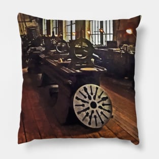 Building Trades - Factory Machine Shop Pillow