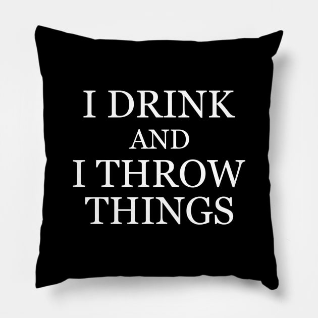 Angry Drunk Pillow by GloopTrekker