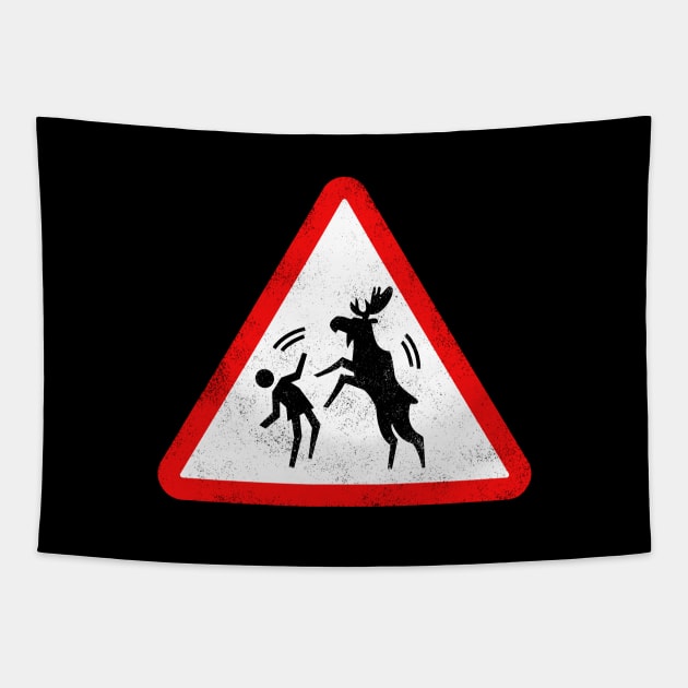 Warning: Moose Tapestry by grrrenadine