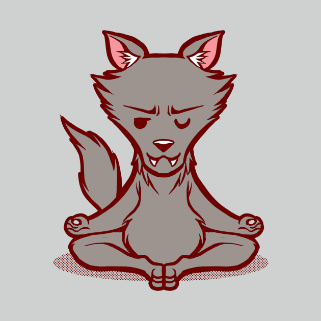 Wolf Animals Meditation Zen Buddhism by Tobe_Fonseca