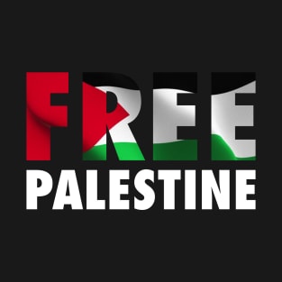 Free Palestine - The Palestinian Flag Graphic T-Shirt