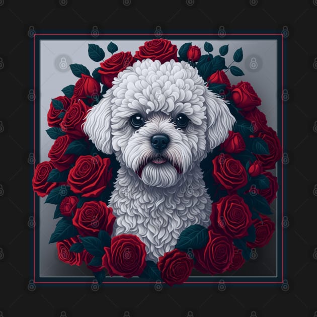 Maltipoo red roses 2 by xlhombat