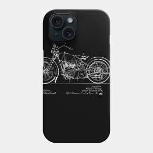 Bicycle Support Vintage Patent Drawing Phone Case