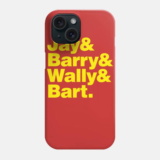 Flash Family (Red and Gold variant) Phone Case by Megatrip