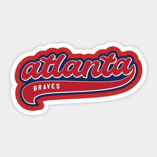 Atlanta Braves Sticker Atlanta Fan Go Braves Atlanta Georgia Vinyl