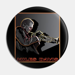 MILES DAVIS AMERICAN JAZZ MUSICIAN TRUMPETER Pin