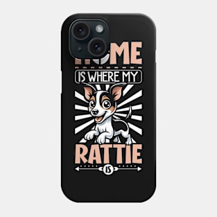 Home is with my Rat Terrier Phone Case