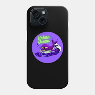 Urban Ocean Crooner Whale (Purple) Phone Case