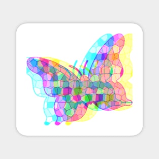 Butterfly mosaic Magnet