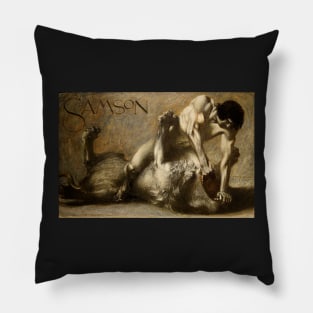 Samson  - Franz von Stuck Pillow