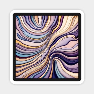 Abstract fluid art Magnet