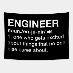 Funny Engineer Engineering Definition Sarcastic Tapestry