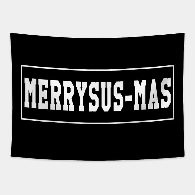 MERRYSUS-MAS Tapestry by HYPERBOXJGJ