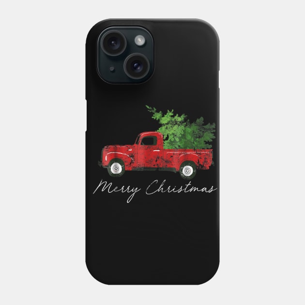 Vintage Wagon Christmas T-Shirt - Tree on Car Xmas Vacation Phone Case by SloanCainm9cmi
