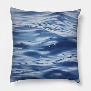 Disappearing Stars - lake water painting Pillow