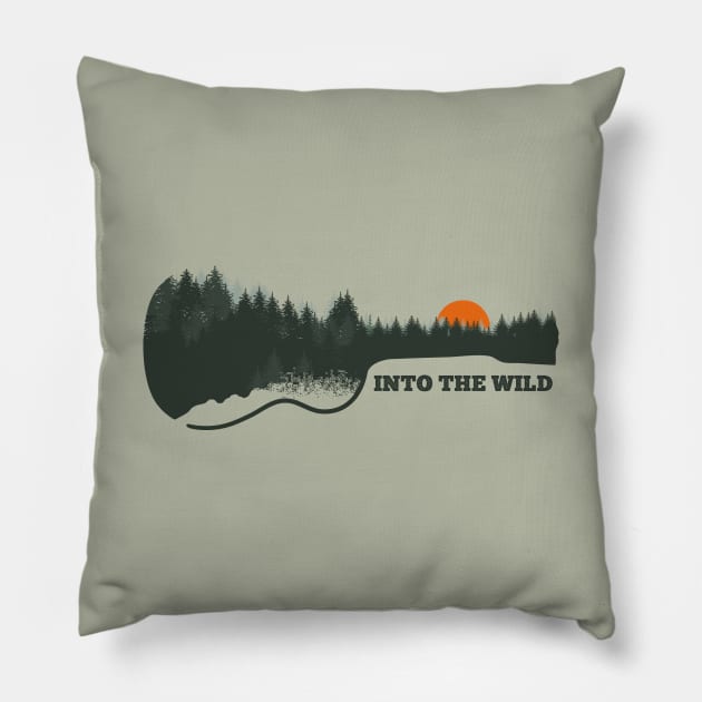 Into the Wild Pillow by RepubliRock