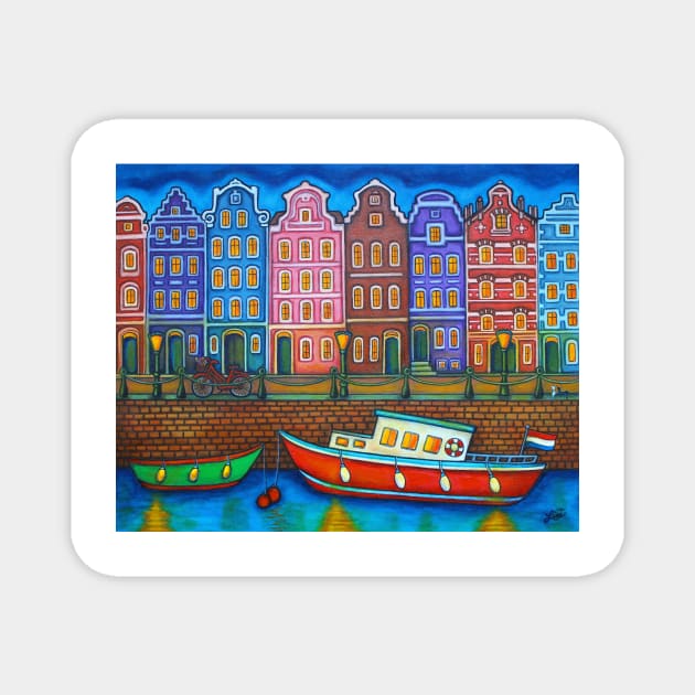 Colors of Amsterdam Magnet by LisaLorenz