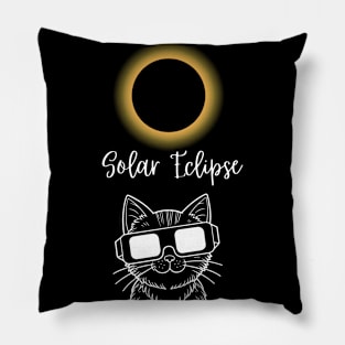 Cat Solar Eclipse Pillow