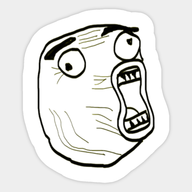 Lol Meme Face Meme Sticker Teepublic