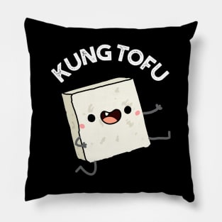 Kung Tofu Funny Food Tofu Pun Pillow