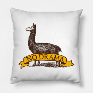 Vintage Llama No Drama cool design Pillow