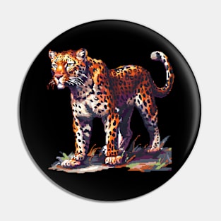 Pixelated Leopard Artistry Pin