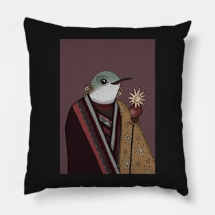 Peruvian Hummingbird Pillow