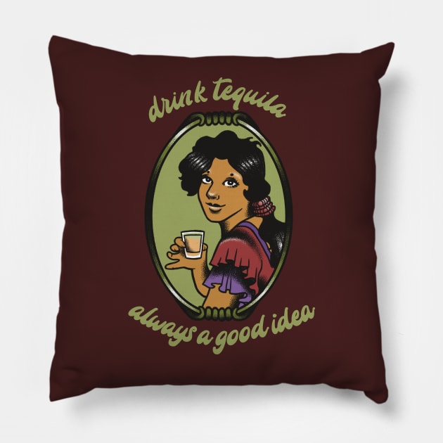 Drink Tequila Pillow by bragans